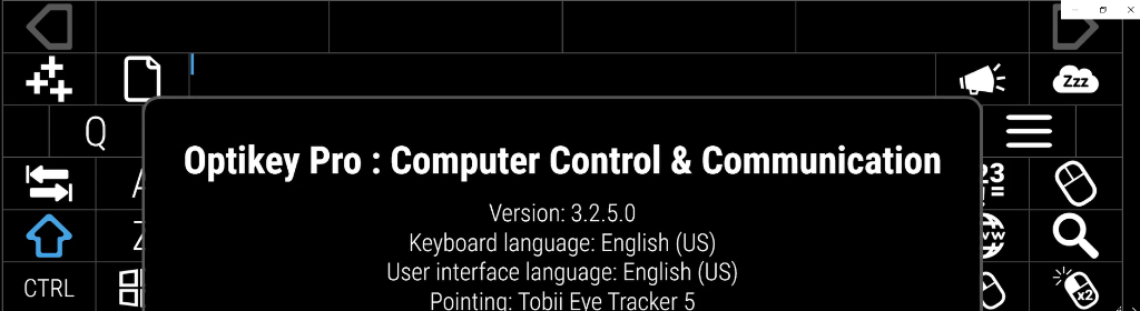 OptiKey Running Info