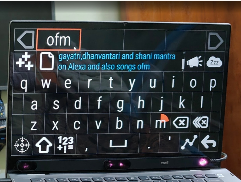 OptiKey Pro Working with Tobii Eye Tracker 5